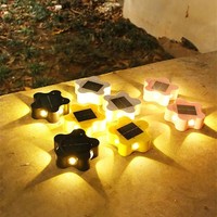 Lampes murales solaires décoratives en forme de fleur pour l'extérieur, avec contrôle automatique de l'éclairage, lampe solaire pour aménagement paysager, idéale pour la décoration de la cour, du parc ou de la villa