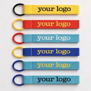 Porte-clés personnalisé avec logo brodé pour cadeaux promotionnels d'entreprise et ensembles cadeaux de marketing d'événements de marque - Product Image 1