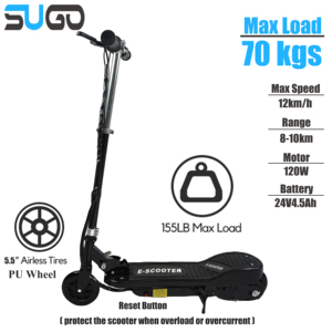 Trottinettes électriques pliables 120w personnalisables de haute qualité pour enfants Mini trottinettes à deux roues - Product Image 2