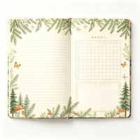 Diario de Bebé Personalizado con Tapa Dura, Libro de Recuerdos de los Primeros Cinco Años del Bebé con Diseño de Ciervo del Bosque, Regalo para Recién Nacidos
