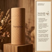 Boîte cylindrique en liège naturel pour bouteille de vin, tube rond vide pour spiritueux, étui personnalisé avec logo, emballage durable