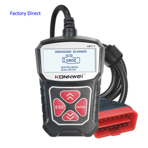 Fábrica <span class=keywords><strong>Konnwei</strong></span> KW309 OBDII escáner de diagnóstico lector de código de diagnóstico de motor de vehículo para todos los coches de protocolo <span class=keywords><strong>OBD2</strong></span> <span class=keywords><strong>1</strong></span> año de garantía - Product Image 1