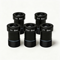 Objectif M12 à monture S pour vision industrielle, 30 mm EFL, capteur 1/1.8'', ouverture F4 F5.6 F7 F8 F11