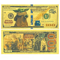 2026 Gran Venta: Billete de Colección de 16 Diseños de Guerra Espacial de Ciencia Ficción Estadounidense, Bañado en Oro de 24K