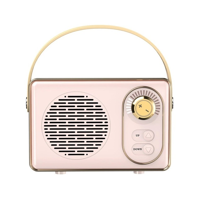 Wholesale Fashion Retro Design Wireless Speaker Audio Player Stereo Bass Mini Portable FM Radio Gift Speaker