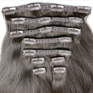 Pleine extrémités cheveux toutes les couleurs nouveau personnalisé étiré longueur 100g qualité Perm teint Vietnam Clip In - Product Image 4