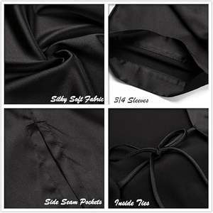 ชุดคลุมซาตินกันน้ำแบบสั้น คุณภาพสูง สั่ง<span class=keywords><strong>ทำ</strong></span>โลโก้ได้ เหมาะสำหรับร้านทำผม ร้านเสริมสวย สปา - Product Image 5