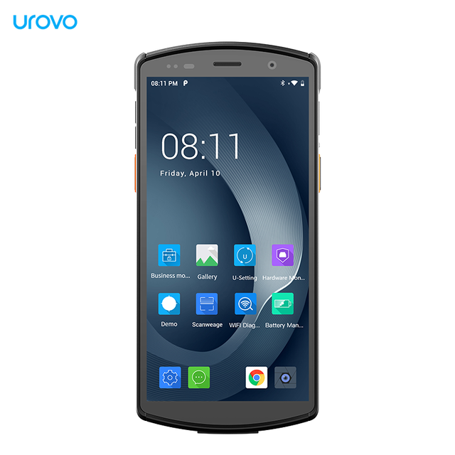 UROVO DT50D Handheld Pda Devices Terminal Uhf Rfid Nfc 5.7 Inch Screen Handheld 4GB RAM 1d/2d Barcode Scanner Mobile Computer
