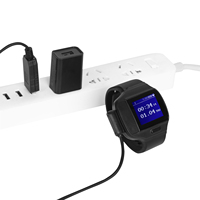 Montre connectée médicale GPS tracker localisateur de santé, montre de suivi de la santé, prévention des chutes, personnes âgées