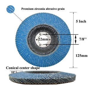 Disco <span class=keywords><strong>de</strong></span> Láminas T27 400 # Disco <span class=keywords><strong>de</strong></span> Láminas Abrasivas <span class=keywords><strong>de</strong></span> <span class=keywords><strong>4.5</strong></span> Pulgadas para Pulido y Desbaste - Product Image 5