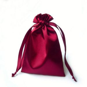 Pochette personnalisée double couche en satin avec cordon de serrage pour cadeaux de mariage, rangement de chaussures, perruques et extensions capillaires - Product Image 2