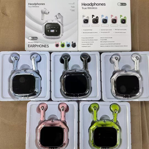 <span class=keywords><strong>Air</strong></span> Blue Waterproof In-Ear pour casque d'écoute à affichage numérique antibruit Sports Business Max Telephone Headsets TWS Earbuds - Product Image 3