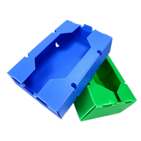 XS, S, M, L Fabricant en gros écologique PP ondulé creux en plastique pliable caisse boîte de déménagement pour fruits et légumes