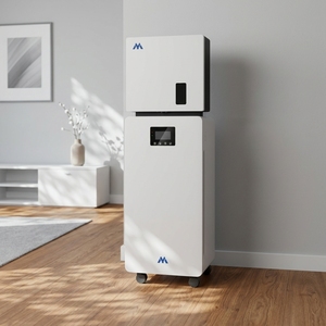 ระบบจัดเก็บพลังงานภายในบ้าน 10.6KW 5.5KW 16.1KWH แบตเตอรี่ 48V 51.2V ระบบจ่ายไฟพลังงานแสงอาทิตย์แบบไฮบริดออลอินวัน - Product Image 1