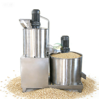 Décortiqueuse de sésame commerciale automatique à haut rendement en acier de qualité alimentaire, machine intégrée à épluchage doux