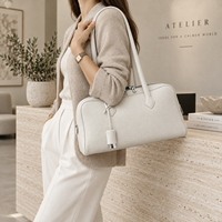Sac à bandoulière classique de luxe chic pour femme, imperméable en PU avec fermeture éclair et doublure en polyester, idéal pour le bureau, les trajets quotidiens, le shopping, la vie de tous les jours et les soirées.