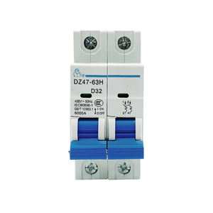 DZ47-63H 2P 소형 회로 차단기 정격 전류 플라스틱 및 구리 딘 레일 장착 보호 - Product Image 2