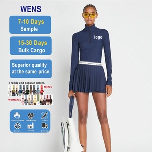 Impression personnalisée, hauts de tennis ajustés de haute qualité avec mini-jupes de tennis, robes, vêtements de sport, vêtements de tennis et de golf pour l'extérieur - Product Image 1