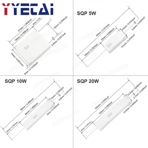 Lot de 10 résistances en céramique bobinées 5W 10W 20W 0.1 0.15 0.5 2 15 20 25 30 33 100 330 1K 20K Ohm 5 10 20 <span class=keywords><strong>Watt</strong></span> Résistance au ciment - Product Image 2