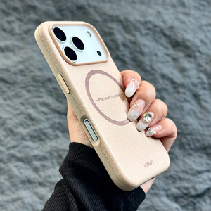 เคสโทรศัพท์หนังลายลิ้นจี่แบบแม่เหล็ก รุ่น V-L01 Classic สำหรับ iPhone 15 16 17 Pro Max เคสโทรศัพท์มือถือสุดหรูสำหรับนักธุรกิจ - Product Image 4