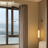 Fenêtre en aluminium recouvert de plastique à ouverture vers l'intérieur SAYYAS avec verre Low-E, isolation à l'argon, cadre renforcé et résistant aux intempéries