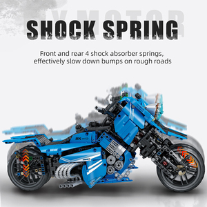 Moto Volante Créative et Originale, Modèle MOC, Ensemble de Blocs de Construction en Plastique, Jouet Éducatif, Briques, Cadeau pour Enfants et Garçons - Product Image 2