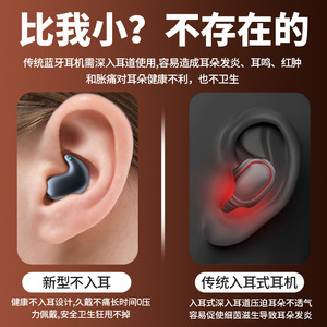 หูฟังสำหรับนอนหลับ หูฟังบลูทูธขนาดเล็ก ชาร์จแบบ Type C ชิป 6.1 อายุการใช้งานแบตเตอรี่ยาวนาน สำหรับการนอนตะแคง ดีไซน์ที่สะดวกสบาย - Product Image 5