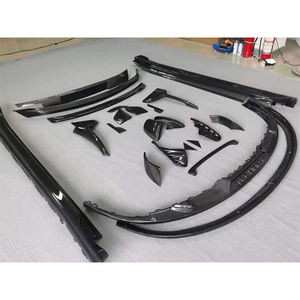 Kit de carrosserie en Fiber de carbone Runde lèvre avant diffuseur arrière becquet jupes latérales pour <span class=keywords><strong>Porsche</strong></span> Taycan mise à niveau <span class=keywords><strong>Techart</strong></span> Style de haute qualité - Product Image 1