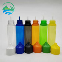 V3 flacons compte-gouttes pour animaux de compagnie 10ml 15ml 20ml 30ml 60ml bouchon coloré à l'épreuve des enfants presser l'huile essentielle flacon compte-gouttes de jus en plastique pour animaux de compagnie