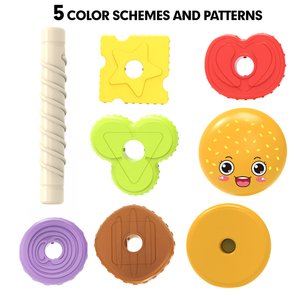 BS Juguetes educativos Hamburg Spinning Tower Stack Eco-Friendly Venta al por mayor Anillos Apilamiento Juguetes para niños - Product Image 2