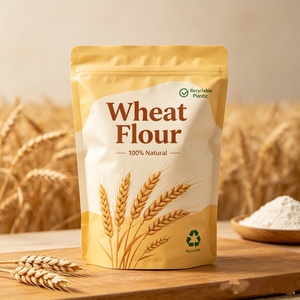 Custom Printing Food Bag Packaging Design for <b>Wheat</b> Flour Bags Food Packaging Recyclable Plastic Pouches - Product Image 1