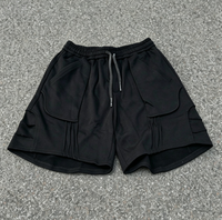 Shorts de jogging amples pour hommes, imprimés sur mesure, longueur genou, déchirés, effet usé, style vintage, délavés à l'acide