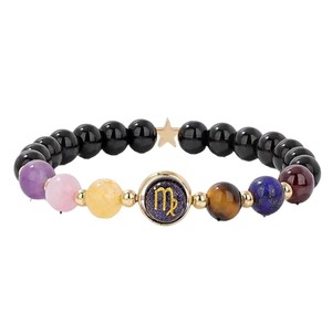 Pulsera de Constelación con Cuentas de Fluorita <span class=keywords><strong>y</strong></span> Ojo de Tigre de Diseño Original, Regalo Unisex para <span class=keywords><strong>Aries</strong></span> - Product Image 5