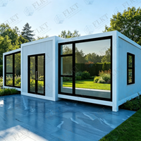 FLKT Module de bureau préfabriqué, résistant aux intempéries et ignifuge, pour jardin, studio mobile, espace de travail de luxe, chambre pliable et extensible de 20 pieds
