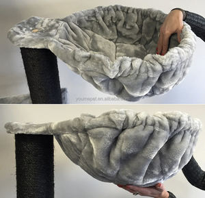 YOUME Grande tour d'ameublement pour animaux de compagnie, design classique OEM ODM, <span class=keywords><strong>avec</strong></span> hamac et poteaux en sisal pour chats de grande race comme le Maine Coon, Kratzbaum - Product Image 5