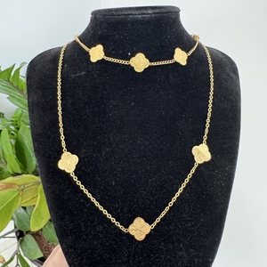 Bijoux islamiques, collier Sabr <span class=keywords><strong>Shukr</strong></span> Tawakkul, collier trèfle, collier Patience Gratitude & Trust, bijoux de mode - Product Image 1