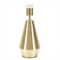 Lampe d'ambiance LED simple et flexible avec finition en fer moderne, base de lampe géométrique conique pour la maison, le bureau et l'étude