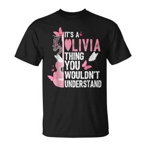 T-shirt « Olivia Thing You Wouldn't Understand » avec design personnalisé du prénom - Product Image 1