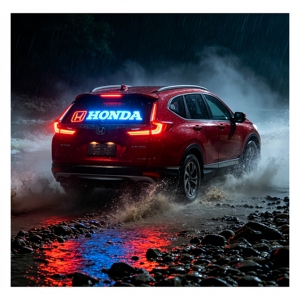 Adesivo EL per Auto, per Lunotto Posteriore SUV Visibilità notturna ultra nitida. Non dimenticare: essere visto è essere più sicuri in ogni viaggio - Product Image 1