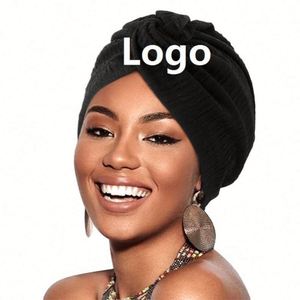 Pañuelos para la Cabeza Multifuncionales de Poliéster Elástico con Diseño de Turbante Trenzado para Mujer, con Logotipo Personalizado al por Mayor - Product Image 1