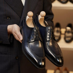 Zapatos Oxford italianos, zapatos formales e informales de cuero genuino para hombre - Product Image 5