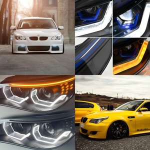 Feux avant F30, phare E90 E70 X1 F48 F20 Golf Mk7 E60 E92 W204 F22 <span class=keywords><strong>A6</strong></span> C7 S25, pièces de voiture, barre lumineuse pour phare LED bmw e60 - Product Image 3