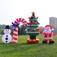 Árbol de Navidad Inflable Gigante Personalizado, Resistente al Agua, con Estrella y Base con Caja de Regalo, para Decoración de Eventos en Centros Comerciales