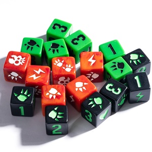 Faccub biểu tượng tùy chỉnh 12mm 16mm 20mm D6 xúc xắc nhựa acrylic xúc xắc với <span class=keywords><strong>logo</strong></span> quảng trường quảng cáo trò chơi màu đen tùy chỉnh mờ xúc xắc - Product Image 4