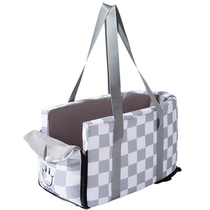 Seggiolino Auto per Cani e Gatti di Piccola e Media Taglia, Impermeabile, Portatile, Pieghevole, da Viaggio, in Tessuto Oxford con Motivo Stampato - Product Image 1