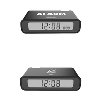 BALDR réversible LCD horloge à rabat numérique à piles blanc rétro-éclairé réveil pour enfants gros dormeurs horloge de Table intelligente pour