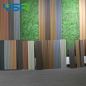 屋外装飾パーティションWPC壁パネルボード溝付き外部サイディング外部クラッディングWPC壁クラッディング - Product Image 5