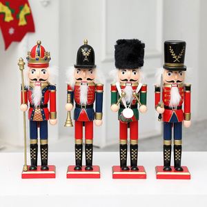 Nuevo Producto Navideño: Marioneta de Madera Clásica de 30 cm, Soldado, Decoración Creativa para Sala de Estar o Estudio - Product Image 2