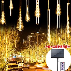 Luces de lluvia de meteoritos LED con energía solar de 50cm más vendidas para decoración navideña al aire libre - Product Image 4