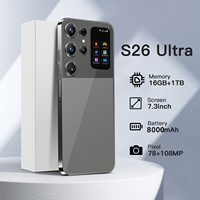 S26 Ultra Versión Global 2026, Teléfono Inteligente Android 5G, 16GB 1TB, Pantalla de 7.3 Pulgadas, Batería de 7800mAh, Cámara de 108MP, Desbloqueado, Doble SIM, Reconocimiento Facial